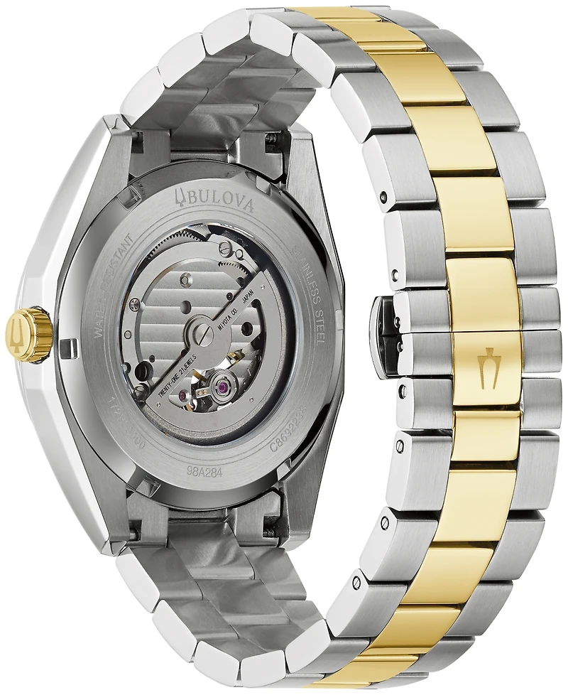 Bulova Men's Automatic Surveyor Gold-Tone Stainless Steel Bracelet Watch 42mm