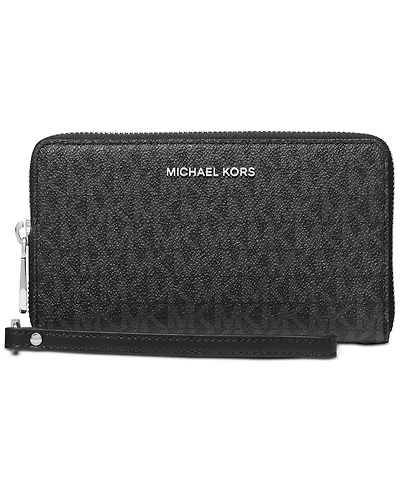 Michael Michael Kors Logo Jet Set Flat Multifunction Phone Case