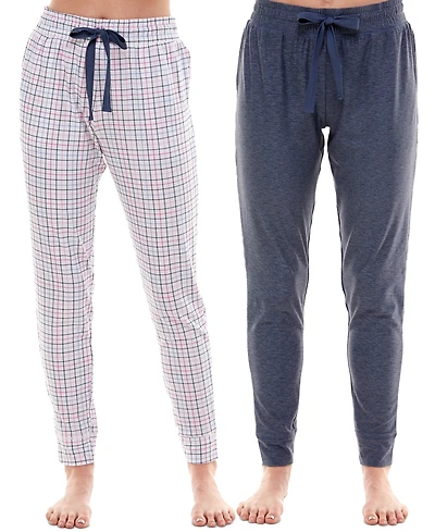 Roudelain Women's Ultra-Soft Jogger Pajama Bottoms, Set of 2