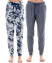 Roudelain Women's Ultra-Soft Jogger Pajama Bottoms, Set of 2
