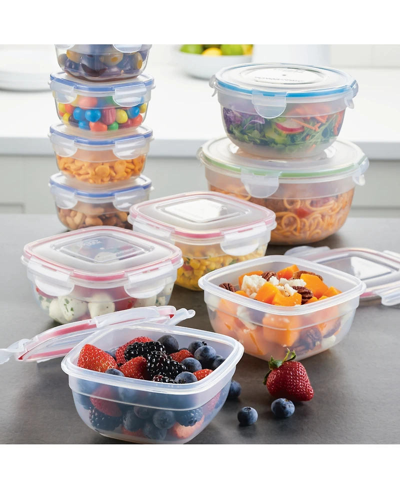 Lock n Lock Easy Essentials Color Mates 20-Pc. Food Storage Container Set