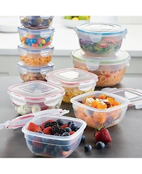 Lock n Lock Easy Essentials Color Mates 20-Pc. Food Storage Container Set