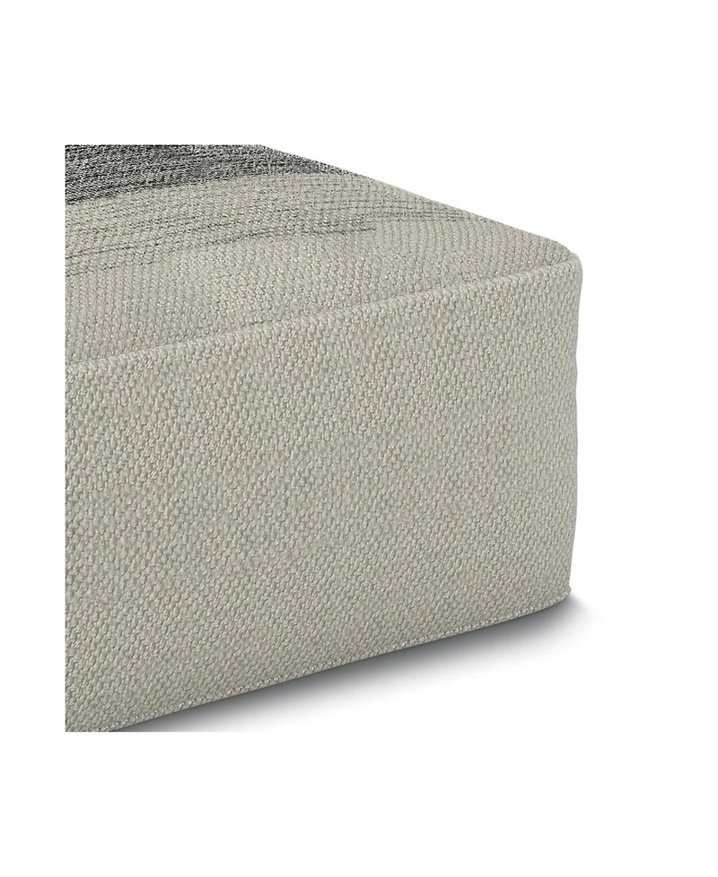 Sabella Square Woven Outdoor and Indoor Pouf