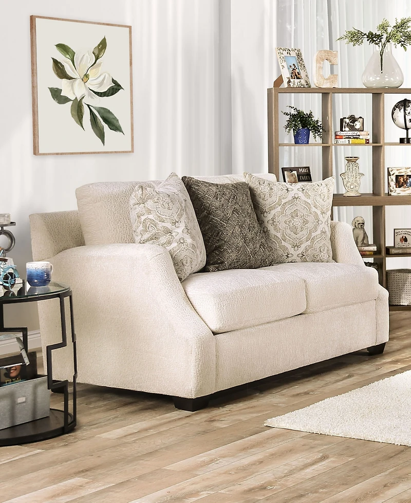Furniture of America Quavo Upholstered Loveseat