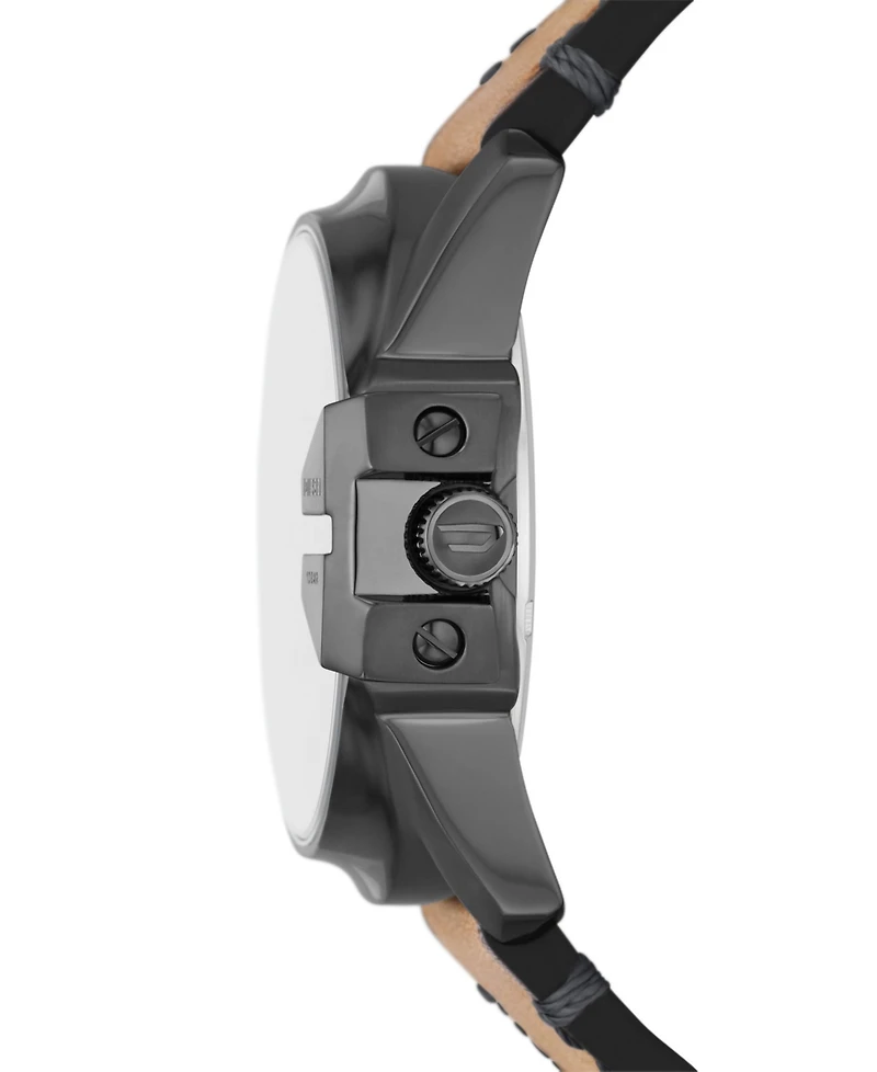 Diesel Men's Master Chief Three-Hand Brown Leather Watch 46mm