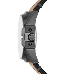 Diesel Men's Master Chief Three-Hand Brown Leather Watch 46mm