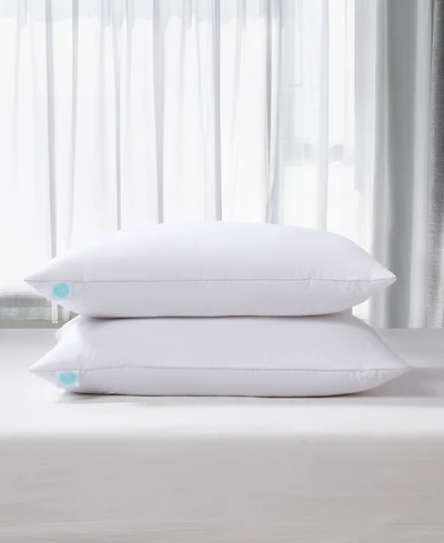 Martha Stewart White Feather & Down Medium/Firm Lyocell-Around 2-Pack Pillows