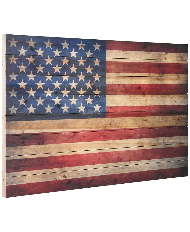 Empire Art Direct 'American Dream' Arte De Legno Digital Print on Solid Wood Wall Art - 45" x 30"