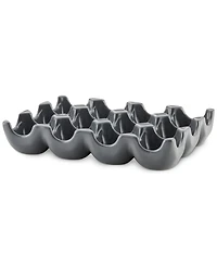 Rachael Ray Solid Glaze Ceramics Egg Tray, 12-Cup
