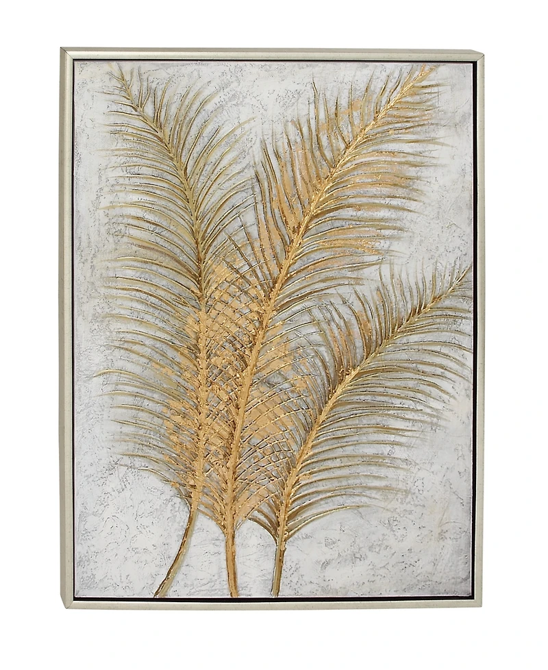CosmoLiving by Cosmopolitan Gold Glam Canvas Wall Art, 48 x 36