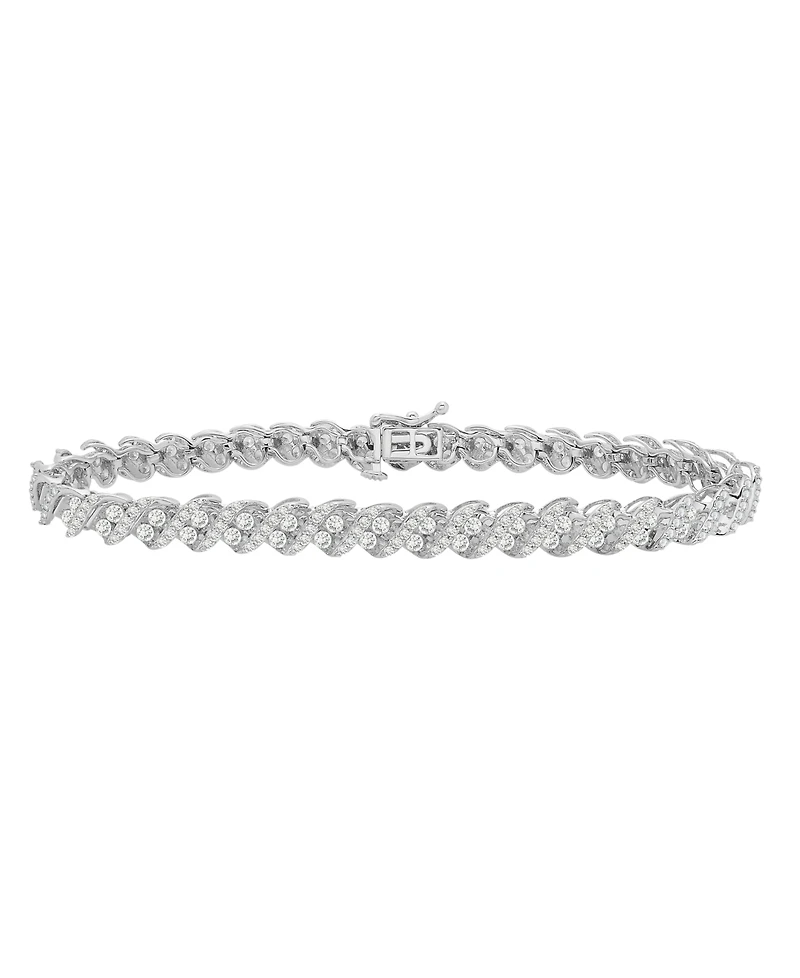 Diamond Link Bracelet (3 ct. t.w.) in 14k White Gold or 14k Yellow Gold