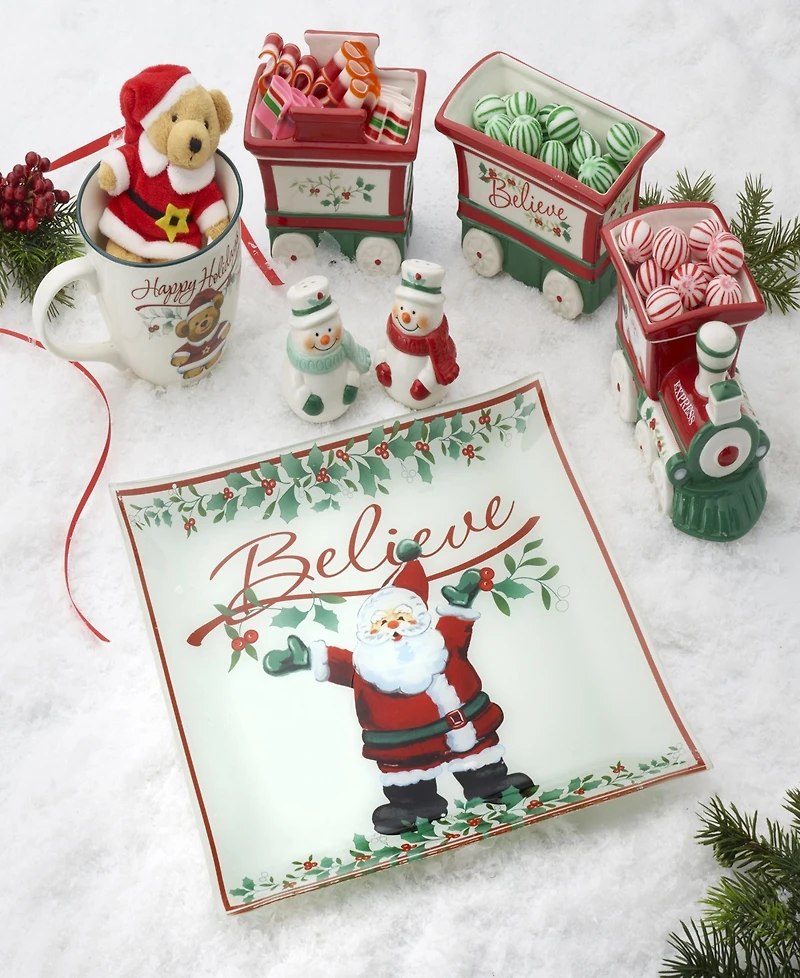 Winterberry Snowman Salt & Pepper Shaker Set