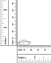 Red, Green, Purple, or White Heart Cubic Zirconia Ring Rhodium Plated Sterling Silver
