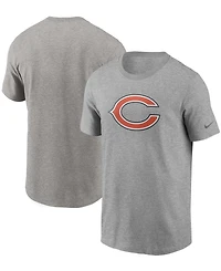 Men's Heathered Gray Chicago Bears Primary Logo T-shirt