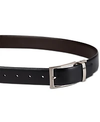 Calvin Klein Men's Two-In-One Feather Edge Reversible Dress Belt