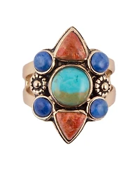 Barse Bronco Multi Stone Ring
