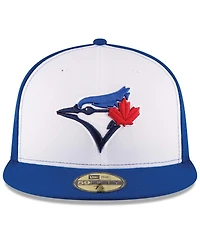 New Era Men's White/Royal Toronto Blue Jays 2017 Authentic Collection On-Field 59FIFTY Fitted Hat