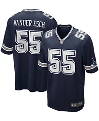 Nike Men's Leighton Vander Esch Navy Dallas Cowboys Team Game Jersey