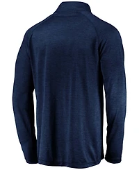 Fanatics Branded Men's Navy Seattle Kraken Primary Logo Quarter-Zip Pullover Fleece Jacket