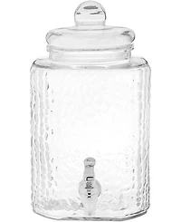 Style Setter 1.5 Gallon Glass Beverage Drink Dispenser with Metal Stand, Set of 3