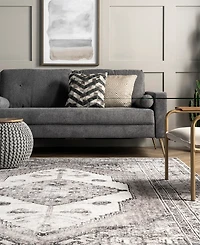 nuLoom Aurora HJAU03A Machine-Washable 5' x 8' Area Rug
