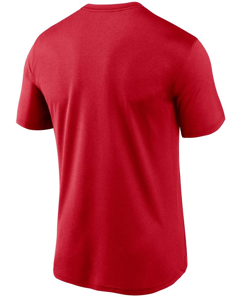 Men's Red Washington Nationals Wordmark Legend T-shirt