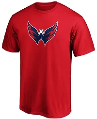 Men's Red Washington Capitals Primary Team Logo T-shirt