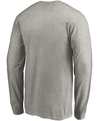 Men's Heather Gray Seattle Kraken Victory Arch Long Sleeve T-shirt