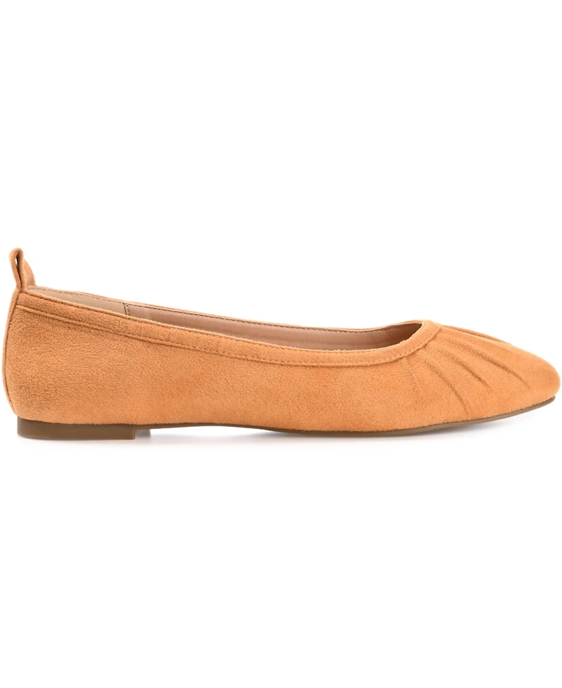 Journee Collection Women's Tannya Ruched Ballet Flats