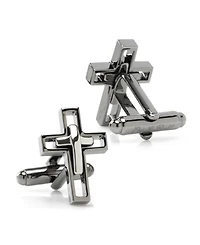 Ox & Bull Trading Co. Men's Cut Out Cross Cufflinks