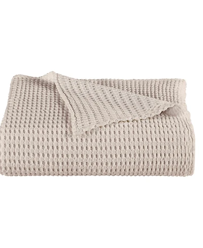 White Sand Pebble Beach Honeycomb Coverlet, Full/Queen