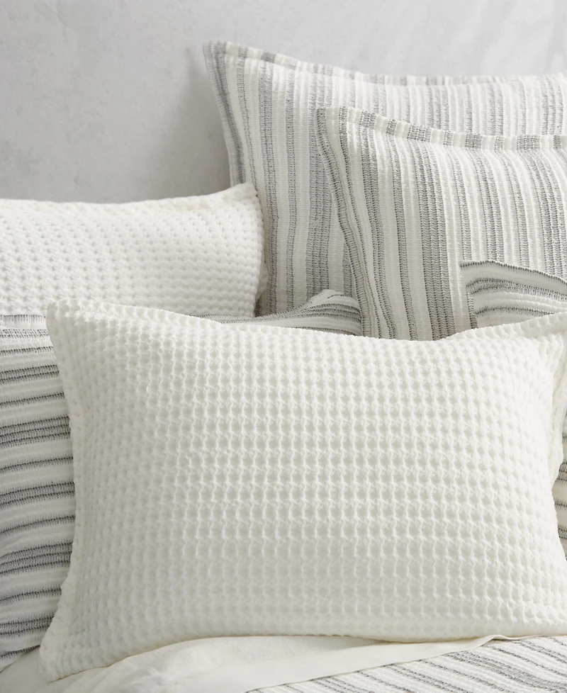 White Sand Pebble Beach Honeycomb Sham, Standard