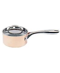 Tri-Ply 8" Covered Saucepan, Non-Hammered