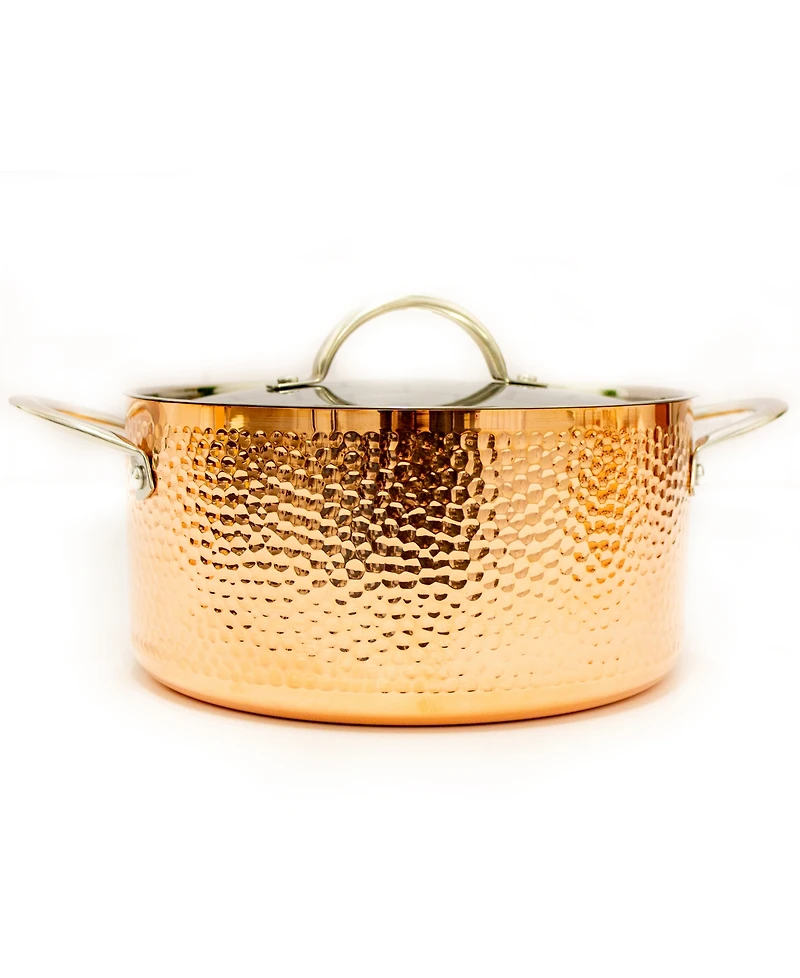 Tri-Ply 9.5" Covered Dutch Oven, Hammered