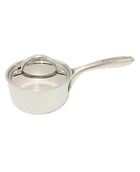 BergHOFF Vintage Tri-Ply 18/10 Stainless Steel 5.5" Saucepan 1qt. with Lid, Hammered