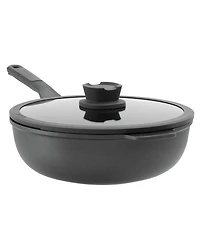 BergHOFF Leo Stone+ Nonstick Ceramic 11" Wok Pan with Lid, 4.6qt