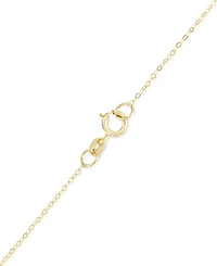 Polished Disc Dangle 18" Statement Necklace in 10k Gold