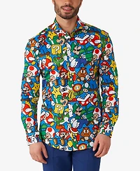 OppoSuits Men's Super Mario Licensed Nintendo Dress Shirt
