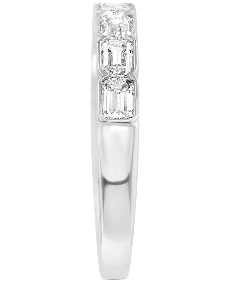 Effy Diamond Emerald-Cut Band (3/4 ct. t.w.) in 14k White Gold