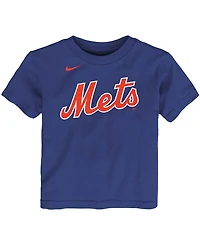 Toddler Boys Jacob Degrom Royal New York Mets Player Name and Number T-shirt