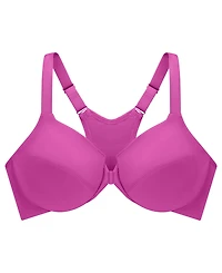 Glamorise Women's Plus Front Close Wonder Wire Bra with Smoothing Back 1247