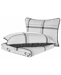 Nautica Fleetville Cotton Reversible 3 Piece Quilt Set