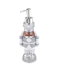 Avanti Nutcracker Silver Holiday Resin Soap/Lotion Dispenser