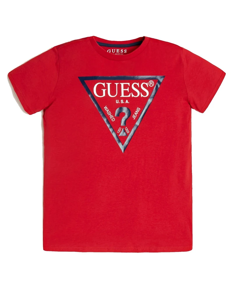 Guess Big Boys Soft Jersey Short Sleeve Classic Logo T-shirt
