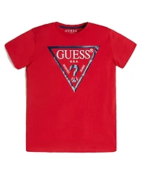 Guess Big Boys Soft Jersey Short Sleeve Classic Logo T-shirt