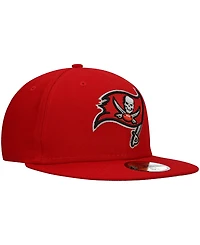 Men's Red Tampa Bay Buccaneers Team Basic 59FIFTY Fitted Hat