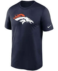 Men's Big and Tall Navy Denver Broncos Logo Essential Legend Performance T-shirt