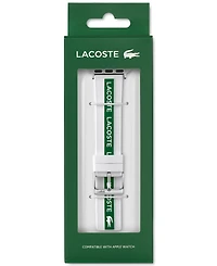 Lacoste Striping White & Green Silicone Strap for Apple Watch 38mm/40mm
