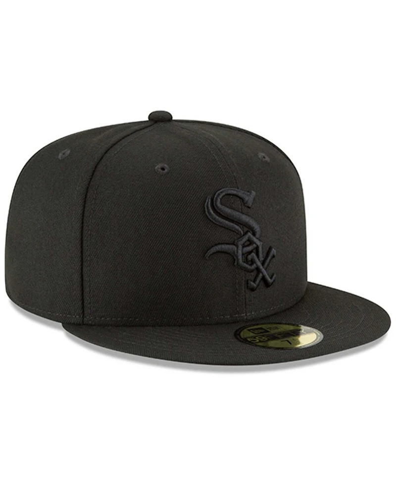 Men's Black Chicago White Sox Primary Logo Basic 59FIFTY Fitted Hat