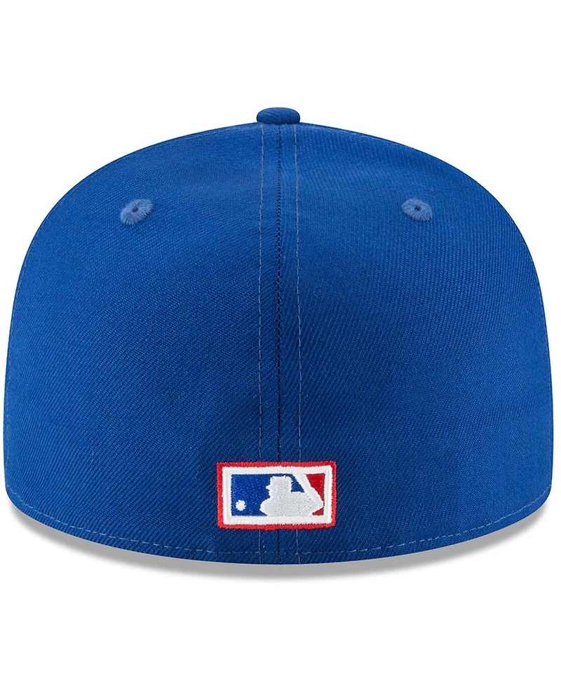 Men's Blue Texas Rangers Cooperstown Collection Wool 59FIFTY Fitted Hat